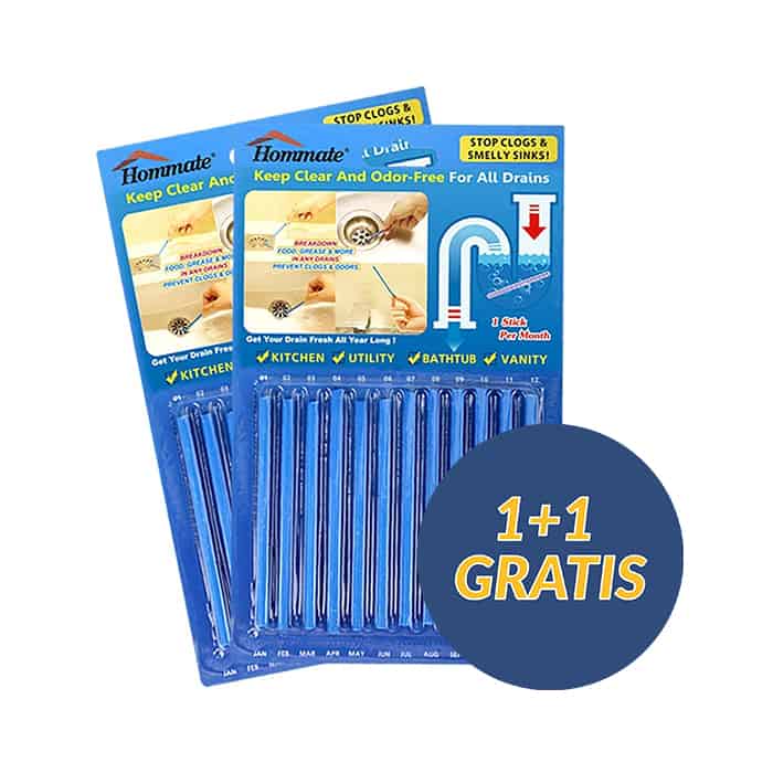 SinkSticks, 12-dílná sada tyčinek na čištění odtoků 1+1 ZDARMA